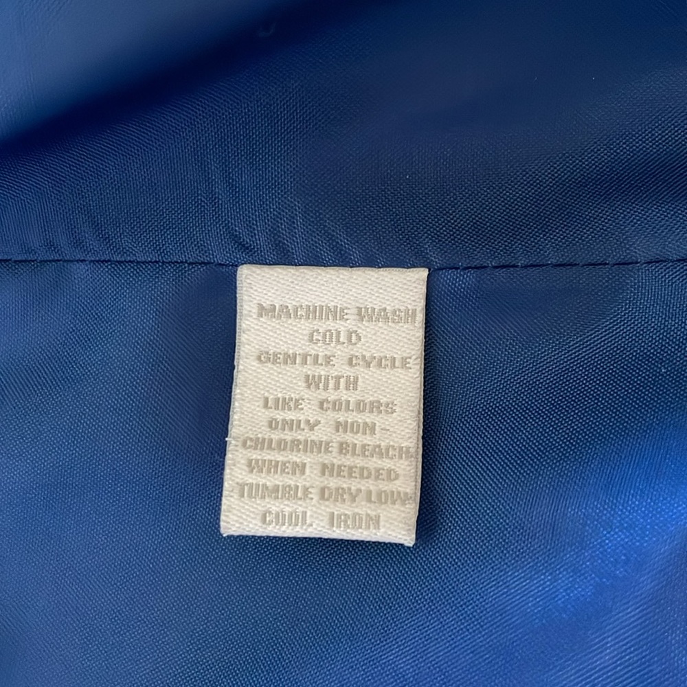 CHARTER CIUB QUILTED STAND COLLAR, ROYAL BLUE VEST- SIZE LARGE - Picture 7 of 14
